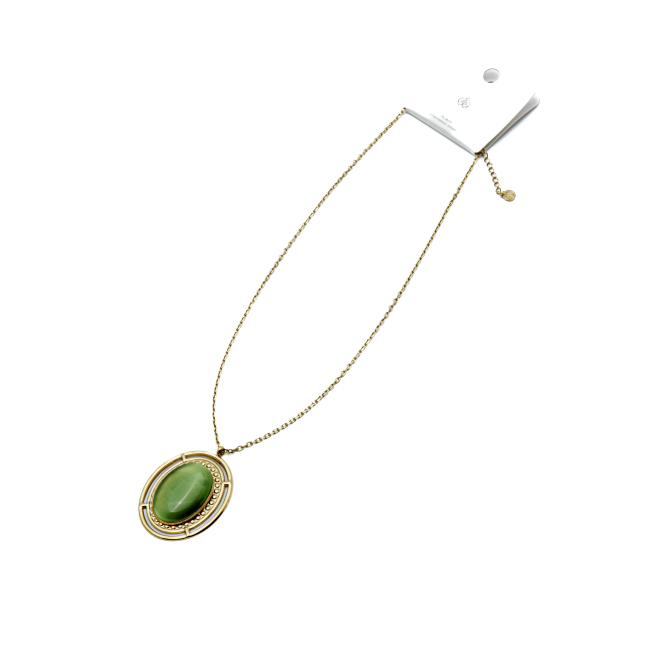 COLLAR Y00458 VERDE Acero Inoxidable