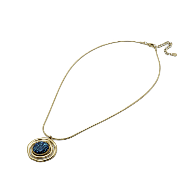 COLLAR Y00534 AZUL Acero Inoxidable E57