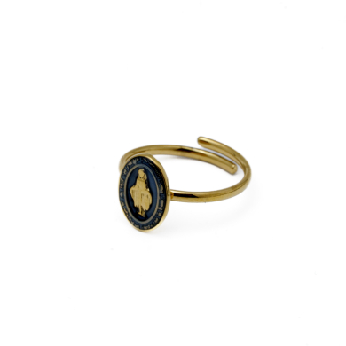 ANILLO ZO13348R Dorado Azul Acero Inoxidable -A28