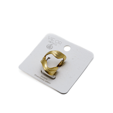 ANILLO ZO14097R Dorado Acero Inoxidable -2A58