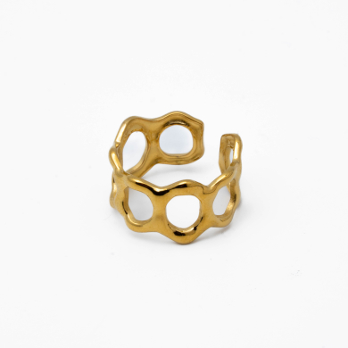 ANILLO ZO14101R Dorado Acero Inoxidable -2A44