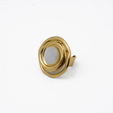 ANILLO Y00392 DORADO Acero Inoxidable 2A45