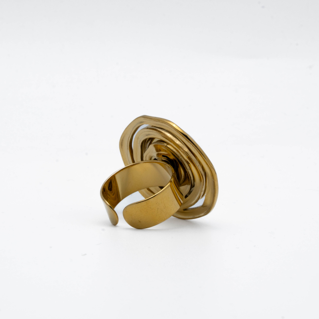 ANILLO Y00392 DORADO Acero Inoxidable 2A45