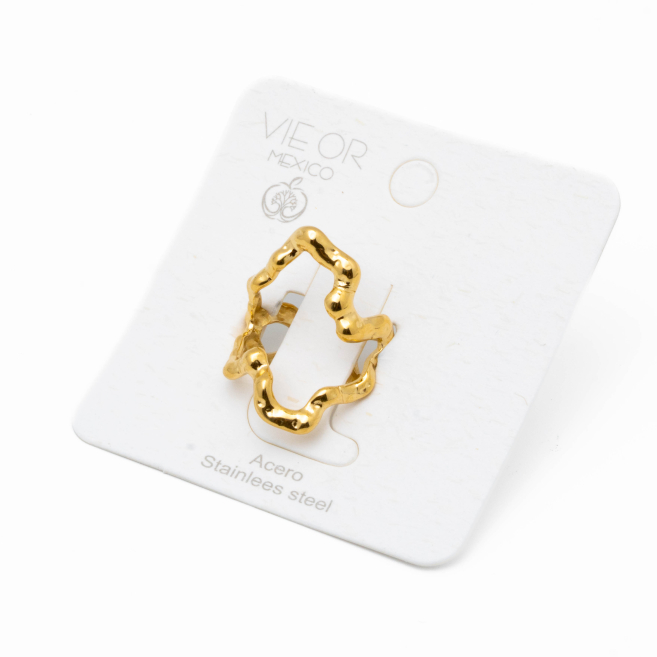 ANILLO ZO14096R Dorado Acero Inoxidable -2A38