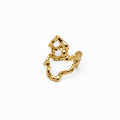 ANILLO ZO14096R Dorado Acero Inoxidable -2A38