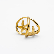 ANILLO Y00449 DORADO Acero Inoxidable A37