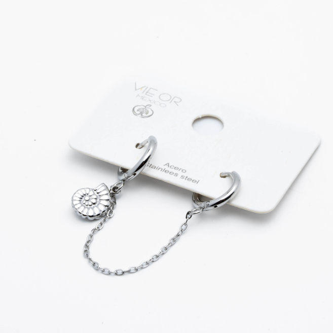 ARETES Y00522 PLATEADO Acero Inoxidable F38