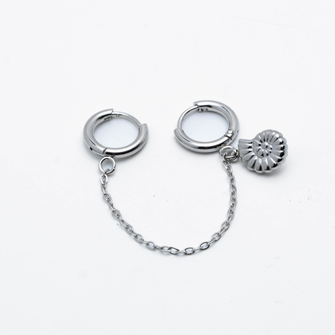 ARETES Y00522 PLATEADO Acero Inoxidable F38