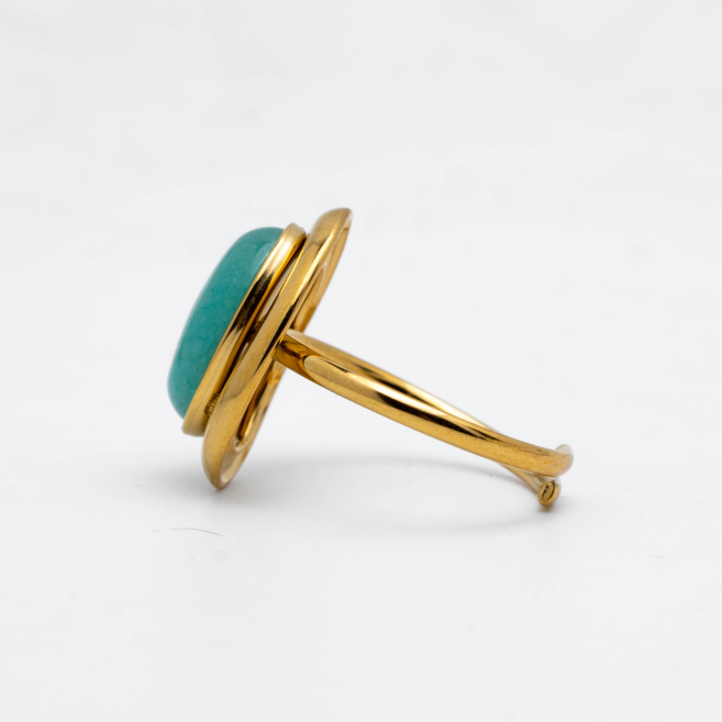 ANILLO Y00456 AZUL Acero Inoxidable 2A48