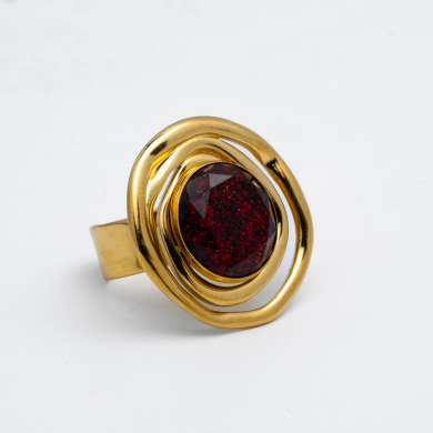 ANILLO Y00536 ROJO Acero Inoxidable 2A14