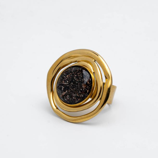 ANILLO Y00536 MARRON Acero Inoxidable 2A14