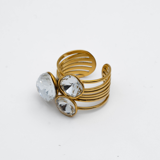 ANILLO Y00462 DORADO Acero Inoxidable A12