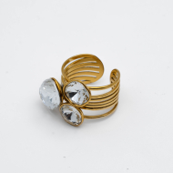 ANILLO Y00462 DORADO Acero Inoxidable A12