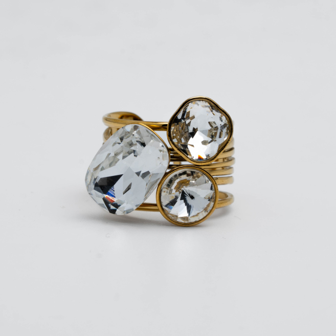 ANILLO Y00462 DORADO Acero Inoxidable A12