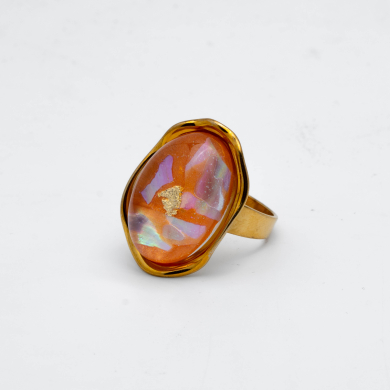ANILLO Y00466 NARANJA Acero Inoxidable 2A35