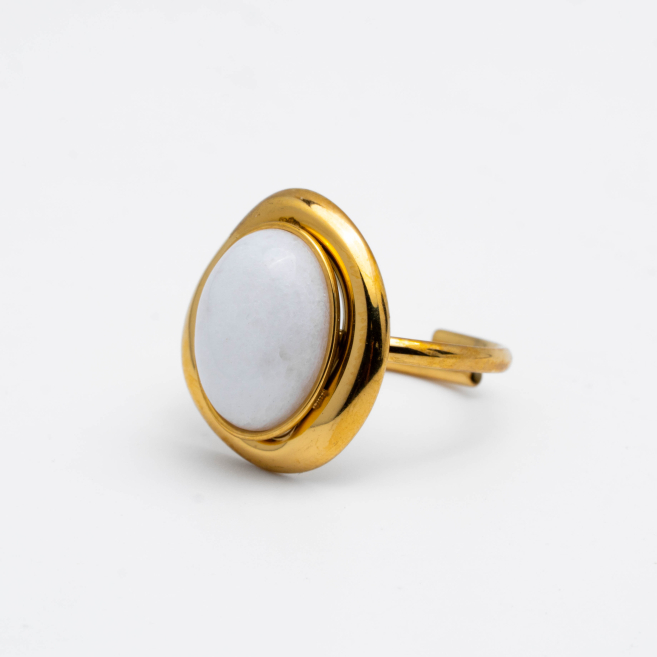 ANILLO Y00456 BLANCO Acero Inoxidable 2A48