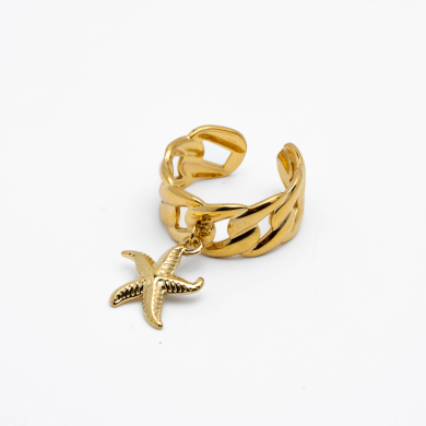 ANILLO Y00477 DORADO Acero Inoxidable A35