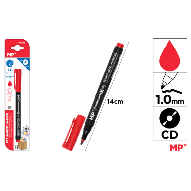 MARCADOR CD PUNTA MEDIA ROJO D23 - D23