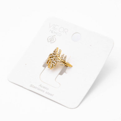 ANILLO ZO13747R Dorado Acero Inoxidable -A57