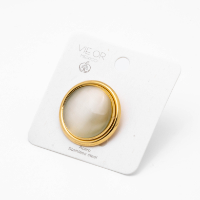 ANILLO Y00303 BEIG Acero Inoxidable 2A45