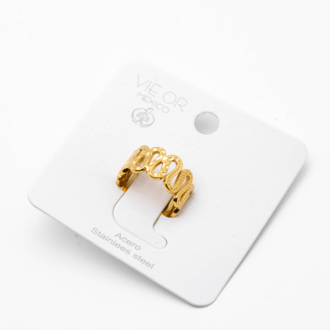 ANILLO ZO14107R Dorado Acero Inoxidable -2A25