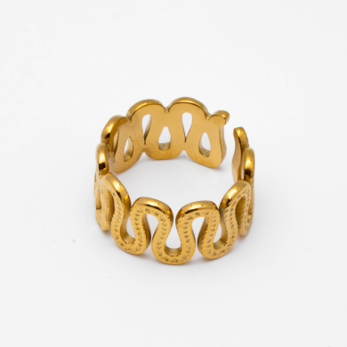 ANILLO ZO14107R Dorado Acero Inoxidable -2A25