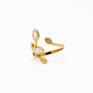 ANILLO ZO14321R Dorado Acero Inoxidable -A22