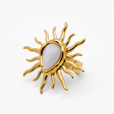 ANILLO Y00358 BLANCO Acero Inoxidable 2B45