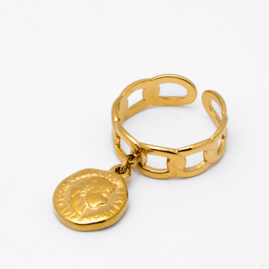 ANILLO ZO14068R Dorado Acero Inoxidable -2A33