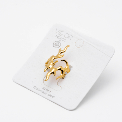 ANILLO ZO14103R Dorado Acero Inoxidable -2A310