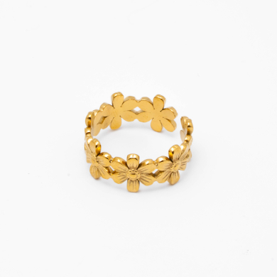 ANILLO ZO14135R Dorado Acero Inoxidable -2A37