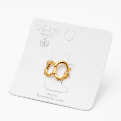 ANILLO ZO14136R Dorado Acero Inoxidable -2A44