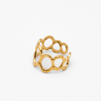 ANILLO ZO14136R Dorado Acero Inoxidable -2A44