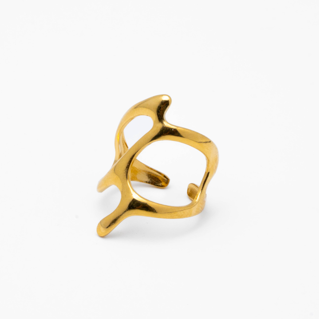 ANILLO ZO14099R Dorado Acero Inoxidable -A39