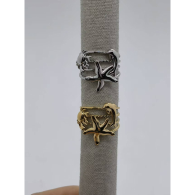 ANILLO Y00549 PLATEADO Acero Inoxidable