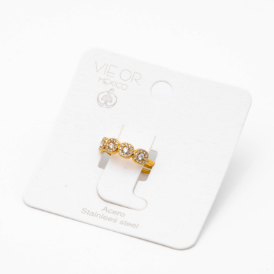 ANILLO ZO13001R Dorado Acero Inoxidable -A42