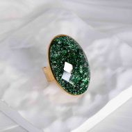 ANILLO Y00168 Verde Acero  Inoxidable -2A26 2A26