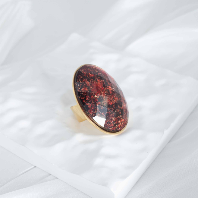 ANILLO Y00168 Rojo Acero  Inoxidable -2A26 2A26