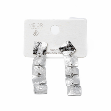 ARETES ZO14397E350 PLATEADO Acero Inoxidable G36