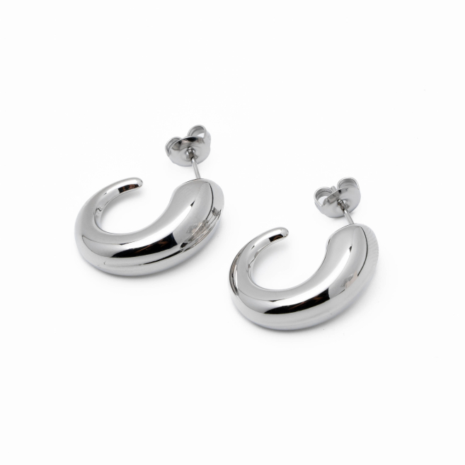 ARETES ZO14481E/20*22MM PLATEADO Acero Inoxidable F22