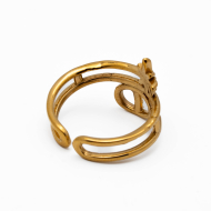 ANILLO ZO15323R DORADO Acero Inoxidable A12