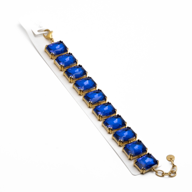 PULSERA ZO13542B DORADO AZULON Acero Inxidable 2C23