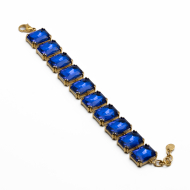 PULSERA ZO13542B DORADO AZULON Acero Inxidable 2C23