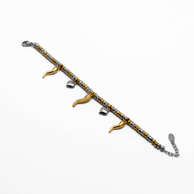 PULSERA ZO13524B BICOLOR Acero Inxidable 2C42