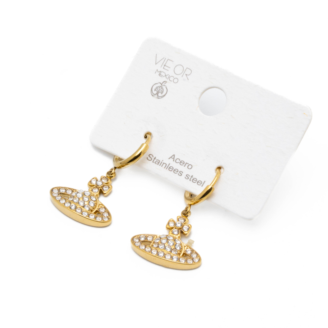 ARETES ZO13595E DORADO Acero Inxidable F42