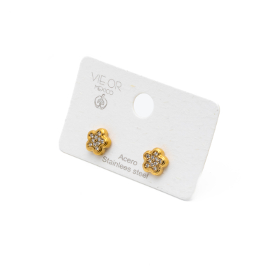 ARETES ZO14845E DORADO Acero Inxidable F51