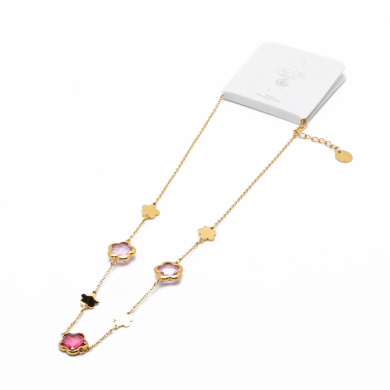 COLLAR ZO14519N/10MM/40+5CM DORADO ROSA Acero Inxidable E59