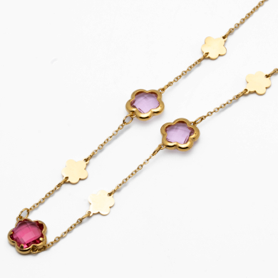 COLLAR ZO14519N/10MM/40+5CM DORADO ROSA Acero Inxidable E59