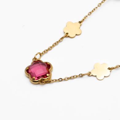 COLLAR ZO14519N/10MM/40+5CM DORADO ROSA Acero Inxidable E59