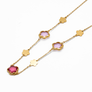 COLLAR ZO14519N/10MM/40+5CM DORADO ROSA Acero Inxidable E59